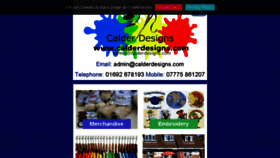 What Calderdesigns.com website looked like in 2017 (6 years ago)