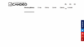 What Candeo.pl website looked like in 2017 (6 years ago)