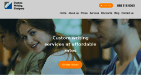 What Customwritingcompany.com website looked like in 2017 (7 years ago)
