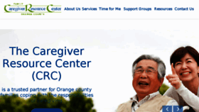 What Caregiveroc.org website looked like in 2017 (6 years ago)