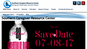 What Caregivercenter.org website looked like in 2017 (6 years ago)