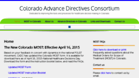 What Coloradoadvancedirectives.com website looked like in 2017 (6 years ago)
