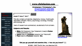 What Christianism.com website looked like in 2017 (6 years ago)