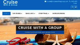 What Cruisewithagroup.com website looked like in 2017 (6 years ago)