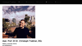 What Christophtrattner.info website looked like in 2017 (6 years ago)