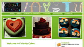 What Calamitycakes.co.nz website looked like in 2017 (6 years ago)