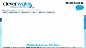 What Cleverwater.com.au website looked like in 2017 (6 years ago)