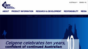 What Celgene.com.au website looked like in 2017 (7 years ago)