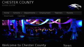 What Chestercountyschools.org website looked like in 2017 (6 years ago)