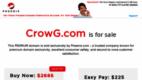 What Crowg.com website looked like in 2017 (6 years ago)