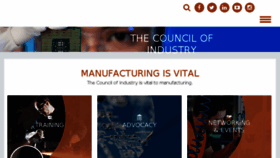 What Councilofindustry.org website looked like in 2017 (6 years ago)