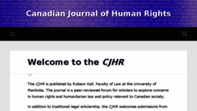 What Cjhr.ca website looked like in 2017 (6 years ago)