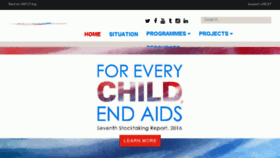 What Childrenandaids.org website looked like in 2017 (6 years ago)