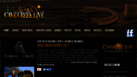 What Cavecreeklive.com website looked like in 2017 (6 years ago)