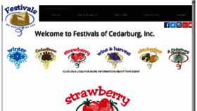 What Cedarburgchristmas.com website looked like in 2017 (6 years ago)