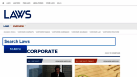 What Corporate.laws.com website looked like in 2017 (6 years ago)