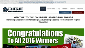 What Collegiateadawards.com website looked like in 2017 (6 years ago)