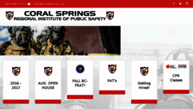 What Coralspringsfireacademy.org website looked like in 2017 (6 years ago)
