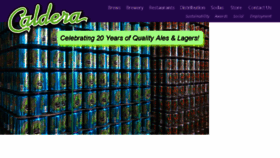 What Calderabrewing.com website looked like in 2017 (6 years ago)