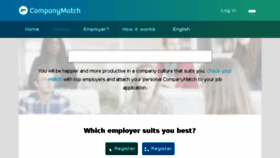What Companymatch.me website looked like in 2017 (6 years ago)