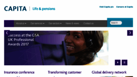 What Capitalifeandpensions.co.uk website looked like in 2017 (6 years ago)