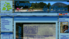 What Camping-les3rivieres.com website looked like in 2017 (6 years ago)