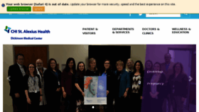 What Chistjosephshealth.org website looked like in 2017 (8 years ago)