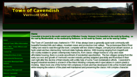 What Cavendishvt.com website looked like in 2017 (6 years ago)