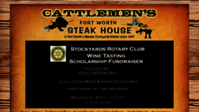 What Cattlemenssteakhouse.com website looked like in 2017 (6 years ago)