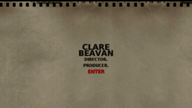 What Clarebeavan.com website looked like in 2017 (6 years ago)