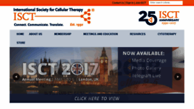 What Celltherapysociety.org website looked like in 2017 (6 years ago)