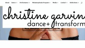 What Christinegarvin.com website looked like in 2017 (6 years ago)
