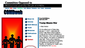 What Comdsd.org website looked like in 2017 (6 years ago)