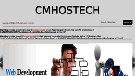 What Cmhostech.com website looked like in 2017 (6 years ago)