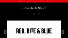 What Creaturecups.com website looked like in 2017 (6 years ago)