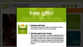 What Childlightyoga.com website looked like in 2017 (6 years ago)