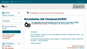 What Campus.lacnic.net website looked like in 2017 (6 years ago)