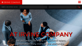 What Careers.irvinecompany.com website looked like in 2017 (6 years ago)