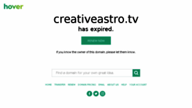 What Creativeastro.tv website looked like in 2017 (6 years ago)