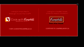 What Campbellsoup.ca website looked like in 2017 (6 years ago)