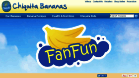 What Chiquitabananas.com website looked like in 2017 (6 years ago)