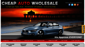 What Cheapautowholesale.com website looked like in 2017 (6 years ago)