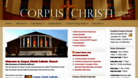 What Corpuschristilansdale.org website looked like in 2017 (6 years ago)