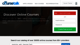 What Coursetalk.org website looked like in 2017 (6 years ago)