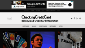 What Checkingcreditcard.com website looked like in 2017 (6 years ago)