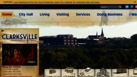 What Cityofclarksville.com website looked like in 2017 (6 years ago)