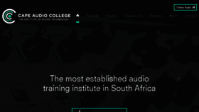 What Capeaudiocollege.co.za website looked like in 2017 (6 years ago)