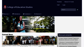What Ces.ucc.edu.gh website looked like in 2017 (6 years ago)