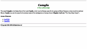 What Castaglia.org website looked like in 2017 (6 years ago)