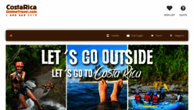 What Costaricaonlinetravel.com website looked like in 2017 (6 years ago)